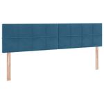 Casa si Gradina - Mobilier - Paturi si accesorii - Paturi - Pat cu lumini cu banda LED Albastru inchis 160 x 200 cm Catifea - Infinity.ro