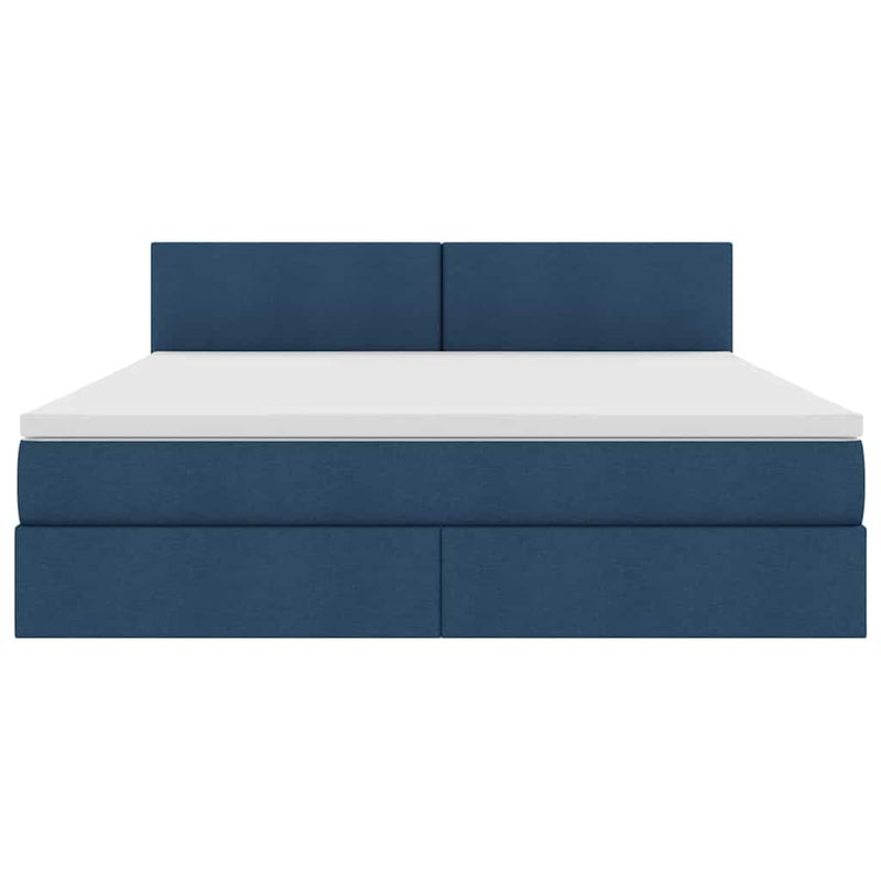 Casa si Gradina - Mobilier - Paturi si accesorii - Paturi - Pat cu lumini cu banda LED albastru 180 x 200 cm tesatura - Infinity.ro