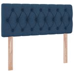 Casa si Gradina - Mobilier - Paturi si accesorii - Paturi - Pat cu lumini cu banda LED albastru 120 x 200 cm tesatura - Infinity.ro