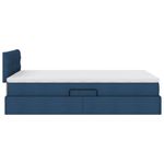 Casa si Gradina - Mobilier - Paturi si accesorii - Paturi - Pat cu lumini cu banda LED albastru 120 x 200 cm tesatura - Infinity.ro