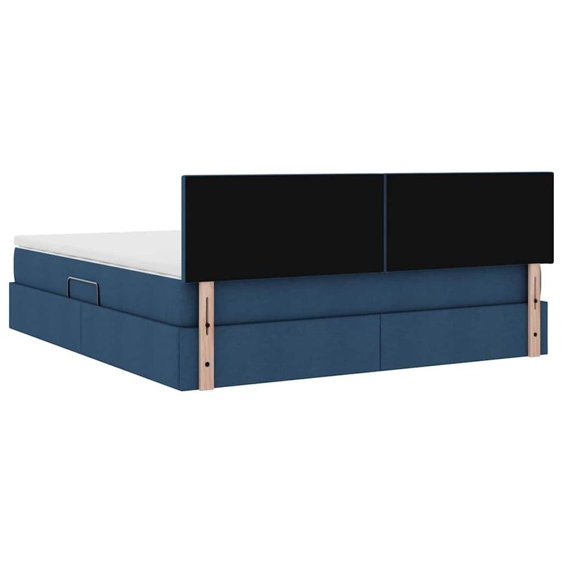 Casa si Gradina - Mobilier - Paturi si accesorii - Paturi - Pat cu lumini cu banda LED albastru 180 x 200 cm tesatura - Infinity.ro