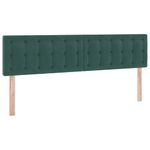 Casa si Gradina - Mobilier - Paturi si accesorii - Paturi - Pat cu lumini cu banda LED Verde inchis 180 x 200 cm Catifea - Infinity.ro