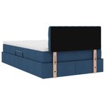 Casa si Gradina - Mobilier - Paturi si accesorii - Paturi - Pat cu lumini cu banda LED albastru 120 x 200 cm tesatura - Infinity.ro