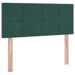 Casa si Gradina - Mobilier - Paturi si accesorii - Paturi - Pat cu lumini cu banda LED Verde inchis 120 x 200 cm Catifea - Infinity.ro