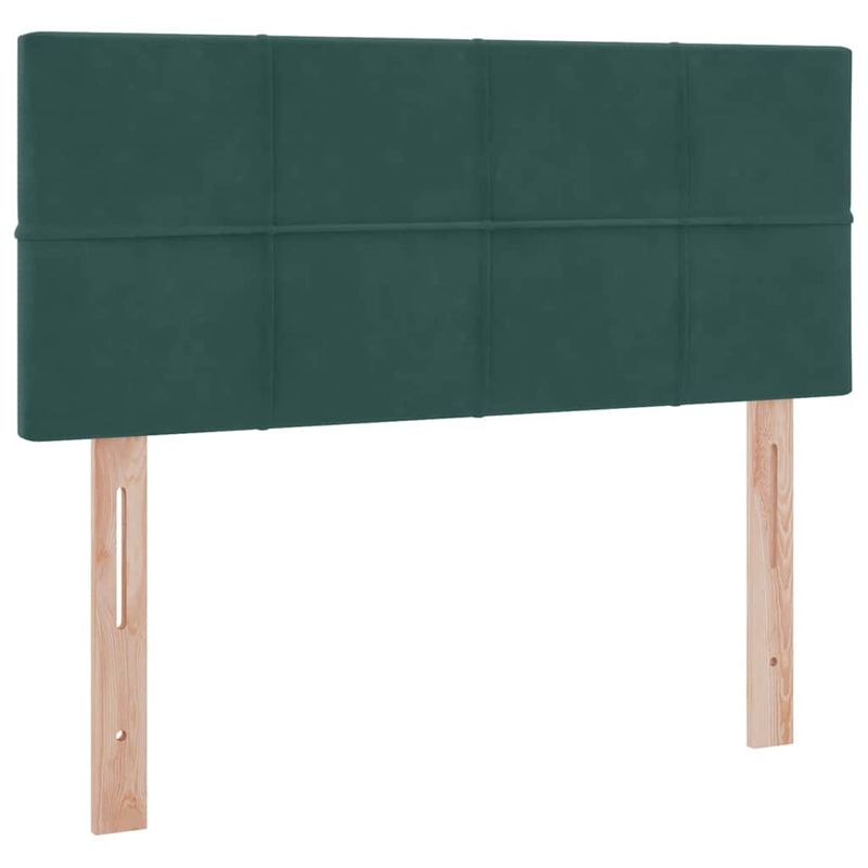 Casa si Gradina - Mobilier - Paturi si accesorii - Paturi - Pat cu lumini cu banda LED Verde inchis 120 x 200 cm Catifea - Infinity.ro