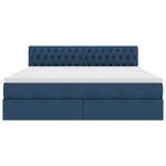Casa si Gradina - Mobilier - Paturi si accesorii - Paturi - Pat cu lumini cu banda LED albastru 180 x 200 cm tesatura - Infinity.ro