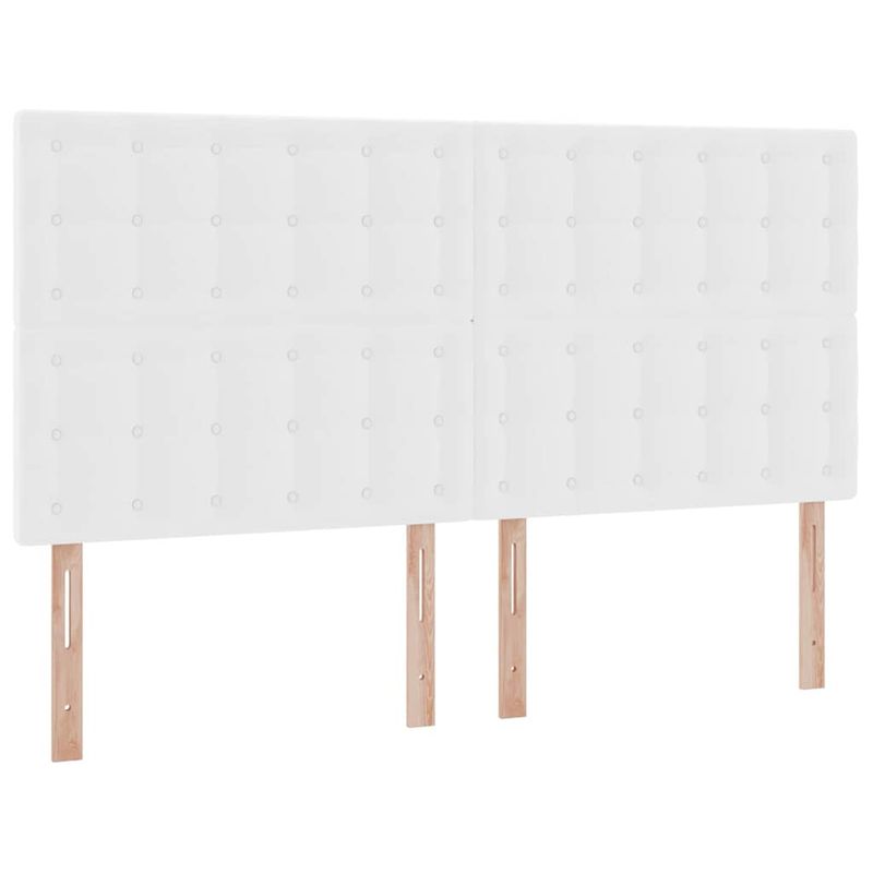 Casa si Gradina - Mobilier - Paturi si accesorii - Paturi - Pat cu lumini cu banda LED Alb pur 160 x 200 cm PVC - Infinity.ro