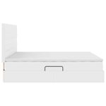 Casa si Gradina - Mobilier - Paturi si accesorii - Paturi - Pat cu lumini cu banda LED Alb pur 160 x 200 cm PVC - Infinity.ro