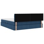 Casa si Gradina - Mobilier - Paturi si accesorii - Paturi - Pat cu lumini cu banda LED albastru 180 x 200 cm tesatura - Infinity.ro