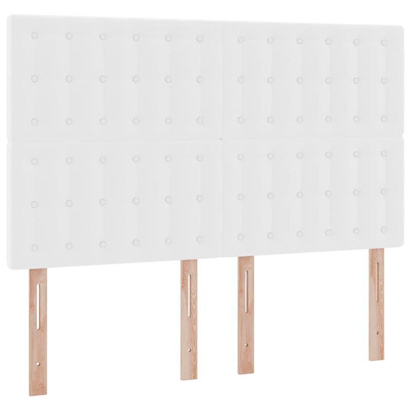 Casa si Gradina - Mobilier - Paturi si accesorii - Paturi - Pat cu lumini cu banda LED Alb pur 140 x 190 cm PVC - Infinity.ro