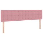 Casa si Gradina - Mobilier - Paturi si accesorii - Paturi - Pat cu lumini cu banda LED Roz 160 x 200 cm Catifea - Infinity.ro