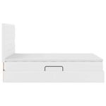 Casa si Gradina - Mobilier - Paturi si accesorii - Paturi - Pat cu lumini cu banda LED Alb pur 140 x 190 cm PVC - Infinity.ro