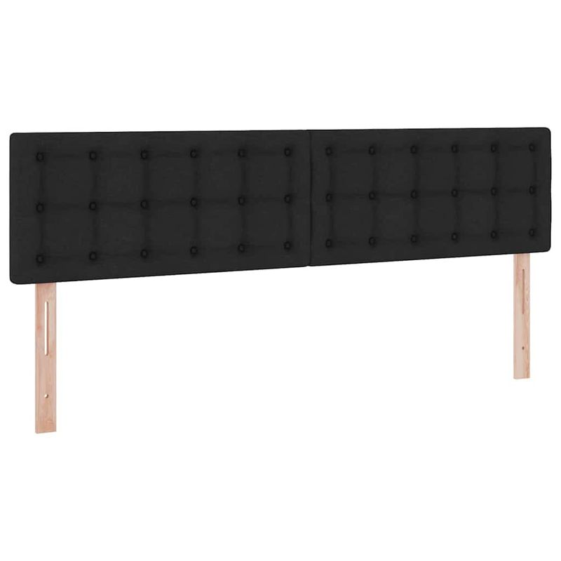 Casa si Gradina - Mobilier - Paturi si accesorii - Paturi - Pat cu lumini cu banda LED Negru 160 x 200 cm tesatura - Infinity.ro