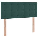Casa si Gradina - Mobilier - Paturi si accesorii - Paturi - Pat cu lumini cu banda LED Verde inchis 120 x 200 cm Catifea - Infinity.ro