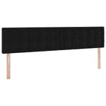 Casa si Gradina - Mobilier - Paturi si accesorii - Paturi - Pat cu lumini cu banda LED Negru 200 x 200 cm Catifea - Infinity.ro