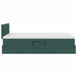 Casa si Gradina - Mobilier - Paturi si accesorii - Paturi - Pat cu lumini cu banda LED Verde inchis 120 x 200 cm Catifea - Infinity.ro
