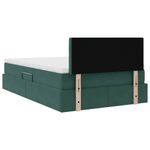 Casa si Gradina - Mobilier - Paturi si accesorii - Paturi - Pat cu lumini cu banda LED Verde inchis 120 x 200 cm Catifea - Infinity.ro