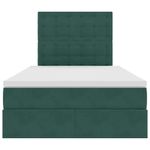 Casa si Gradina - Mobilier - Paturi si accesorii - Paturi - Pat cu lumini cu banda LED Verde inchis 120 x 200 cm Catifea - Infinity.ro