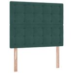 Casa si Gradina - Mobilier - Paturi si accesorii - Paturi - Pat cu lumini cu banda LED Verde inchis 120 x 200 cm Catifea - Infinity.ro