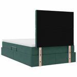 Casa si Gradina - Mobilier - Paturi si accesorii - Paturi - Pat cu lumini cu banda LED Verde inchis 120 x 200 cm Catifea - Infinity.ro