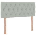Casa si Gradina - Mobilier - Paturi si accesorii - Paturi - Pat cu lumini cu banda LED Gri deschis 120 x 200 cm Catifea - Infinity.ro