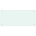 Casa si Gradina - Sanitare - Chiuveta bucatarie si accesorii - Accesorii chiuvete - Spate de bucatarie 2 pcs Alb 90 x 40 cm sticla securizata - Infinity.ro