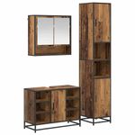 Casa si Gradina - Mobilier - Seturi de mobilier - Seturi baie - Set de mobilier pentru baie 3 pcs Lemn Vechi Lemn compozit - Infinity.ro