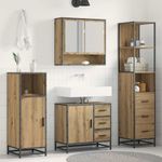 Casa si Gradina - Mobilier - Seturi de mobilier - Seturi baie - Set de mobilier pentru baie cu sertar 3 pcs Stejar Artizanal - Infinity.ro