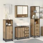 Casa si Gradina - Mobilier - Seturi de mobilier - Seturi baie - Set de mobilier pentru baie cu sertar 3 pcs Stejar Artizanal - Infinity.ro