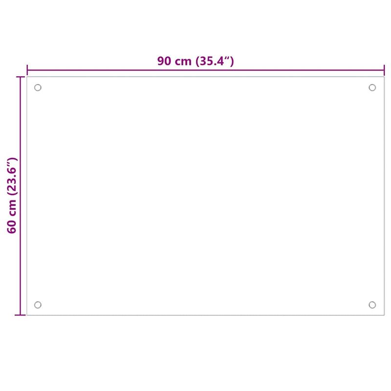 Casa si Gradina - Sanitare - Chiuveta bucatarie si accesorii - Accesorii chiuvete - Spate de bucatarie 2 pcs Transparent 90 x 60 cm - Infinity.ro