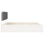 Casa si Gradina - Mobilier - Paturi si accesorii - Paturi - Cadru de pat cu tablie tapitata Gri deschis 180 x 200 cm - Infinity.ro