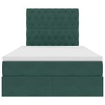Casa si Gradina - Mobilier - Paturi si accesorii - Paturi - Pat cu lumini cu banda LED Verde inchis 120 x 200 cm Catifea - Infinity.ro