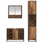 Casa si Gradina - Mobilier - Seturi de mobilier - Seturi baie - Set de mobilier pentru baie 3 pcs Lemn Vechi Lemn compozit - Infinity.ro