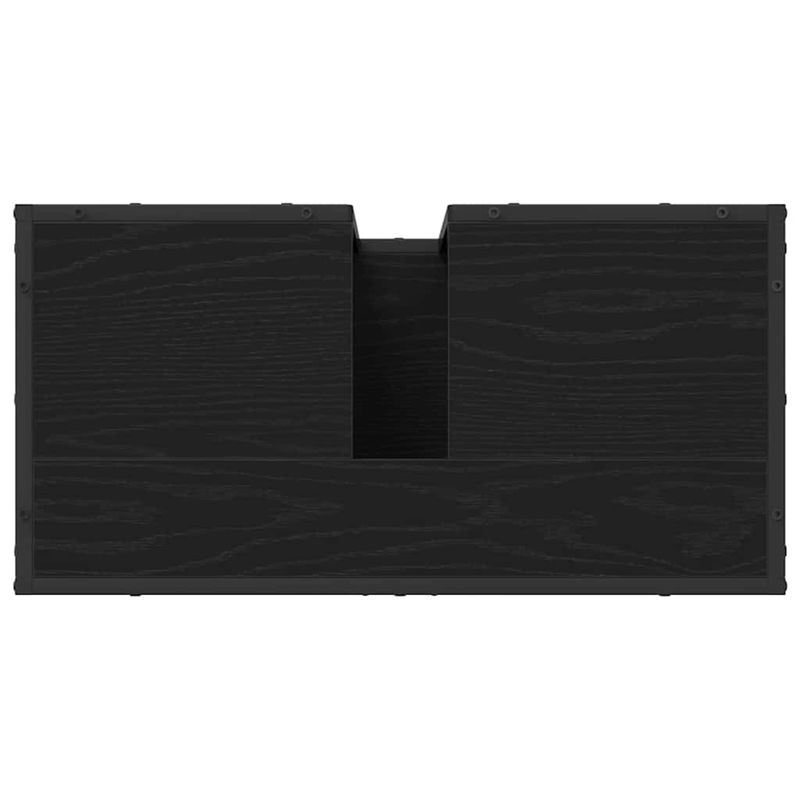 Casa si Gradina - Mobilier - Seturi de mobilier - Seturi baie - Set de mobilier pentru baie 4 pcs Stejar Negru Lemn compozit - Infinity.ro