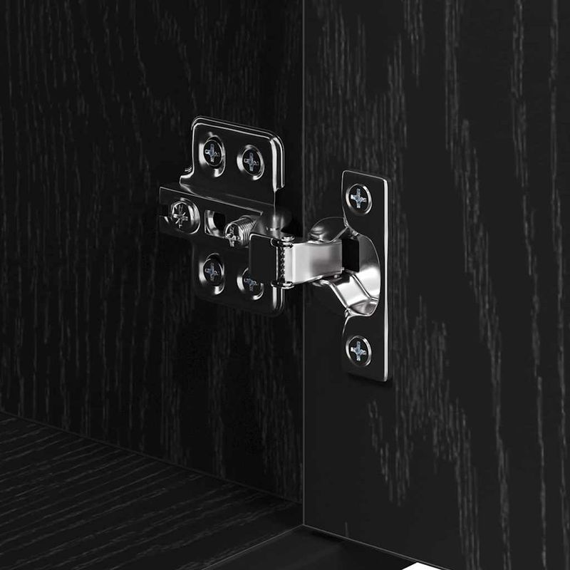 Casa si Gradina - Mobilier - Seturi de mobilier - Seturi baie - Set de mobilier pentru baie 4 pcs Stejar Negru Lemn compozit - Infinity.ro