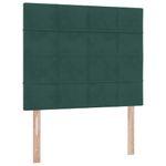 Casa si Gradina - Mobilier - Paturi si accesorii - Paturi - Pat cu lumini cu banda LED Verde inchis 120 x 200 cm Catifea - Infinity.ro