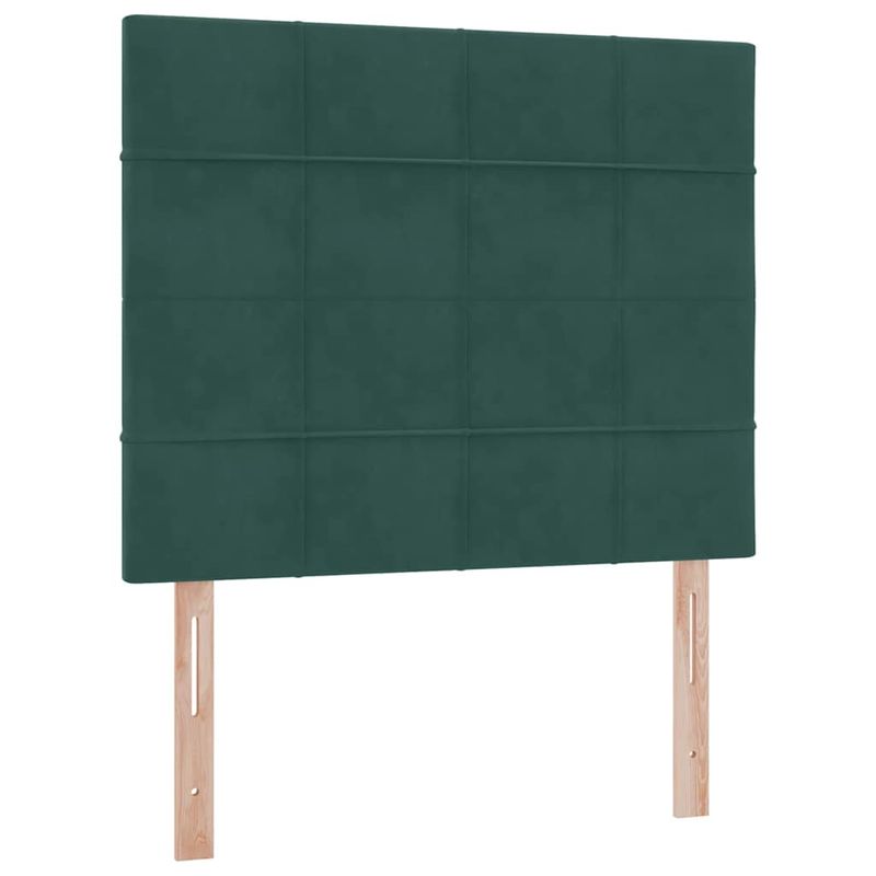 Casa si Gradina - Mobilier - Paturi si accesorii - Paturi - Pat cu lumini cu banda LED Verde inchis 120 x 200 cm Catifea - Infinity.ro