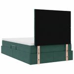 Casa si Gradina - Mobilier - Paturi si accesorii - Paturi - Pat cu lumini cu banda LED Verde inchis 120 x 200 cm Catifea - Infinity.ro