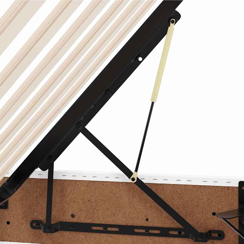 Casa si Gradina - Mobilier - Paturi si accesorii - Paturi - Pat cu lumini cu banda LED Alb pur 180 x 200 cm PVC - Infinity.ro