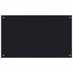 Casa si Gradina - Sanitare - Chiuveta bucatarie si accesorii - Accesorii chiuvete - Spate de bucatarie 2 pcs Negru 100 x 60 cm sticla securizata - Infinity.ro