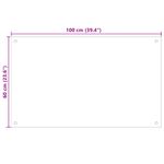 Casa si Gradina - Sanitare - Chiuveta bucatarie si accesorii - Accesorii chiuvete - Spate de bucatarie 2 pcs Negru 100 x 60 cm sticla securizata - Infinity.ro