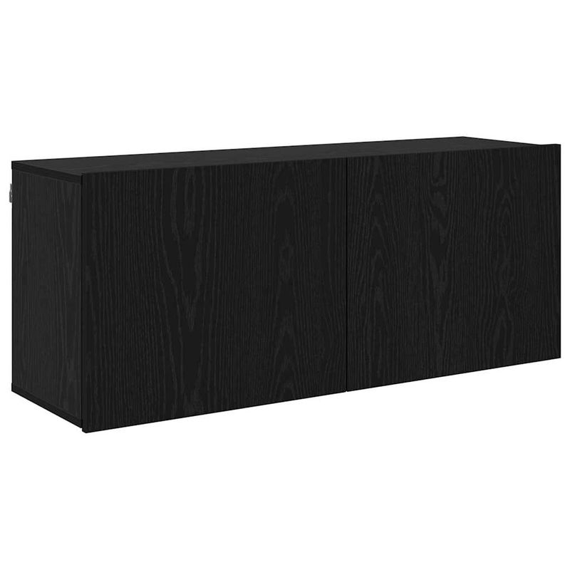 Casa si Gradina - Mobilier - Comode si corpuri - Comode - Unitati TV Pe perete 6 pcs Stejar negru Lemn compozit - Infinity.ro