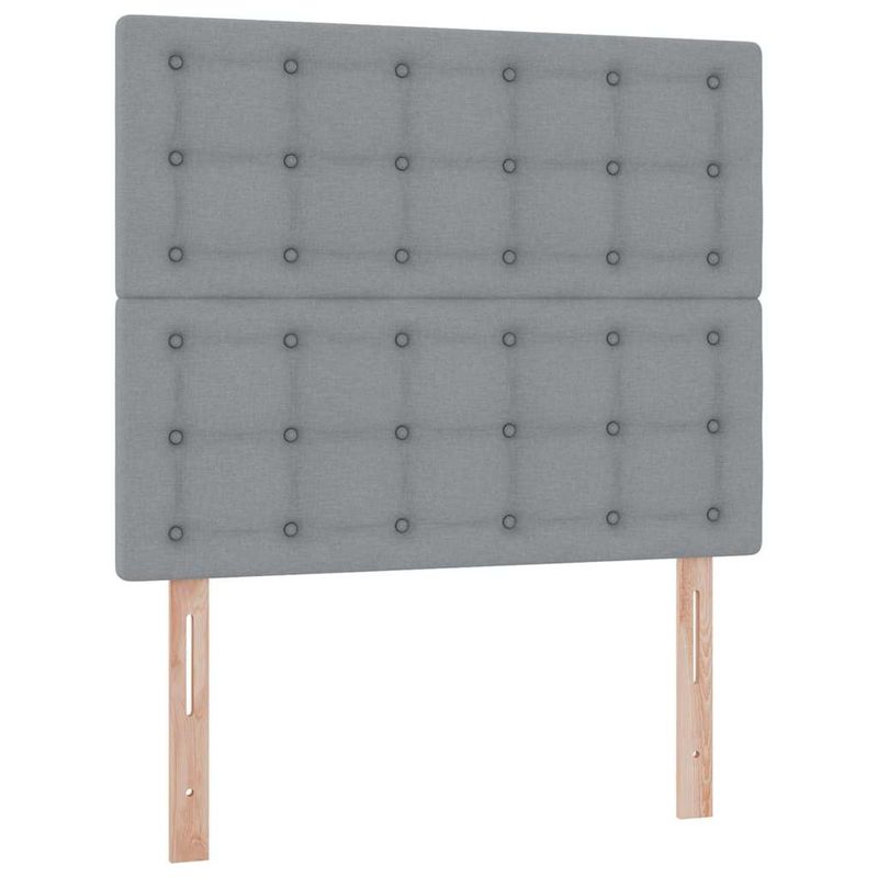 Casa si Gradina - Mobilier - Paturi si accesorii - Paturi - Pat cu lumini cu banda LED Gri deschis 120 x 200 cm tesatura - Infinity.ro