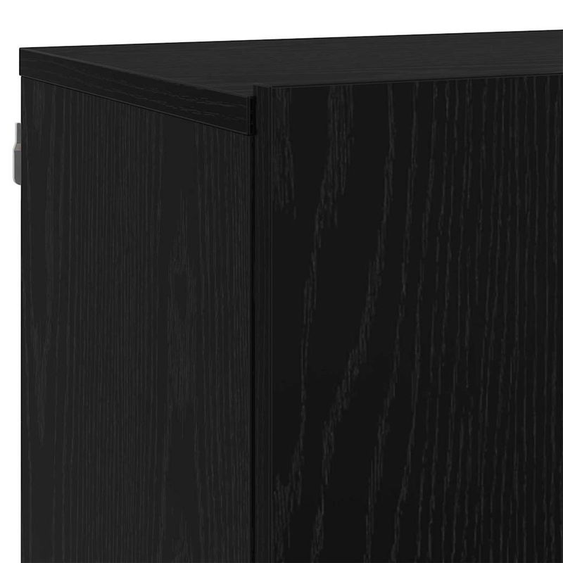 Casa si Gradina - Mobilier - Comode si corpuri - Comode - Unitati TV Pe perete 6 pcs Stejar negru Lemn compozit - Infinity.ro