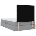 Casa si Gradina - Mobilier - Paturi si accesorii - Paturi - Pat cu lumini cu banda LED Gri deschis 120 x 200 cm tesatura - Infinity.ro
