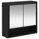 Casa si Gradina - Mobilier - Seturi de mobilier - Seturi baie - Set de mobilier pentru baie 3 pcs Stejar Negru Lemn compozit - Infinity.ro