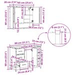 Casa si Gradina - Mobilier - Seturi de mobilier - Seturi baie - Set de mobilier pentru baie 3 pcs Stejar Negru Lemn compozit - Infinity.ro