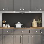 Casa si Gradina - Sanitare - Chiuveta bucatarie si accesorii - Accesorii chiuvete - Spate de bucatarie 2 pcs Negru 90 x 60 cm sticla securizata - Infinity.ro