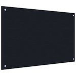 Casa si Gradina - Sanitare - Chiuveta bucatarie si accesorii - Accesorii chiuvete - Spate de bucatarie 2 pcs Negru 90 x 60 cm sticla securizata - Infinity.ro