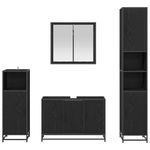 Casa si Gradina - Mobilier - Seturi de mobilier - Seturi baie - Set de mobilier pentru baie 2 pcs Stejar Negru Lemn compozit - Infinity.ro